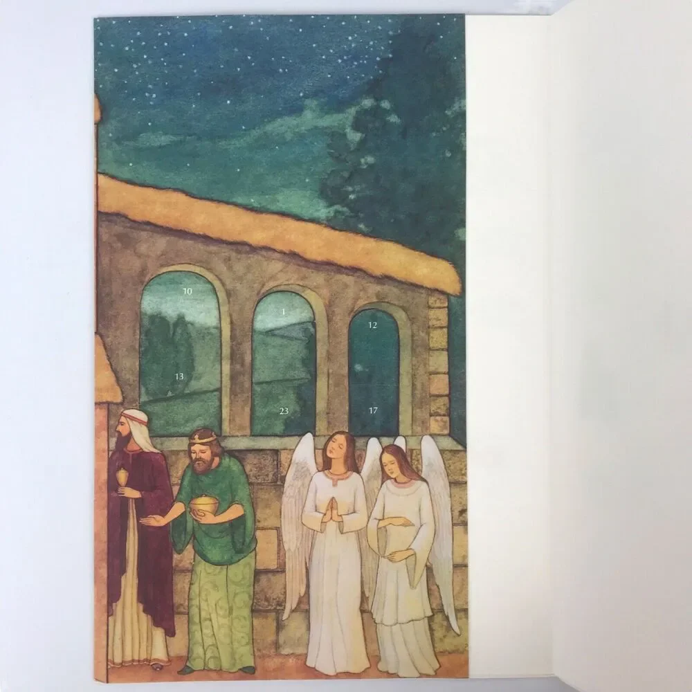 Hallmark Story Of The Nativity First Christmas Cardstock Lift-Up Advent Calendar